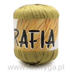 Włóczka Rafia musztardowa 998