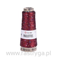 Włóczka z cekinami Paillettes 8006 bordo