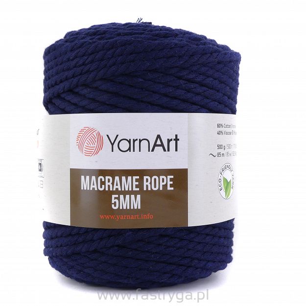 Macrame Rope 5 mm.  784 granat