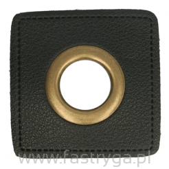 Oczko metalowe na skórce  14 mm