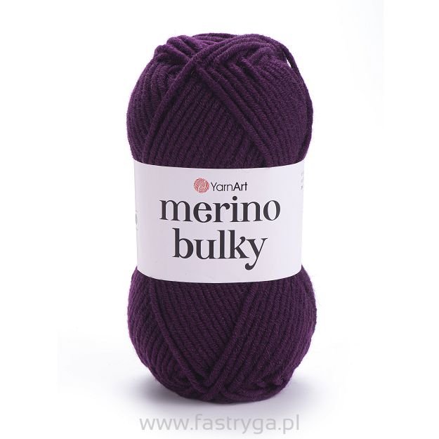 Włóczka YarnArt Merino Bulky 10094 - śliwka