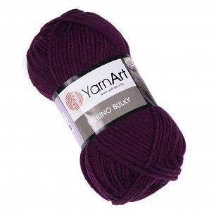 Włóczka YarnArt Merino Bulky 10094 - śliwka