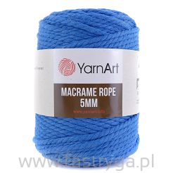 Macrame Rope 5 mm.  786 niebieski