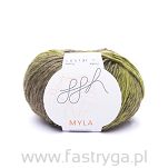 Myla 6 - Włóczka wełna i alpaca - oliwkowa - 2