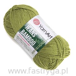 Zielona włóczka Jeans Bamboo 137 Yarn Art