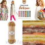 Włóczka Superwash Artisan 9011 odcienie różu - 5