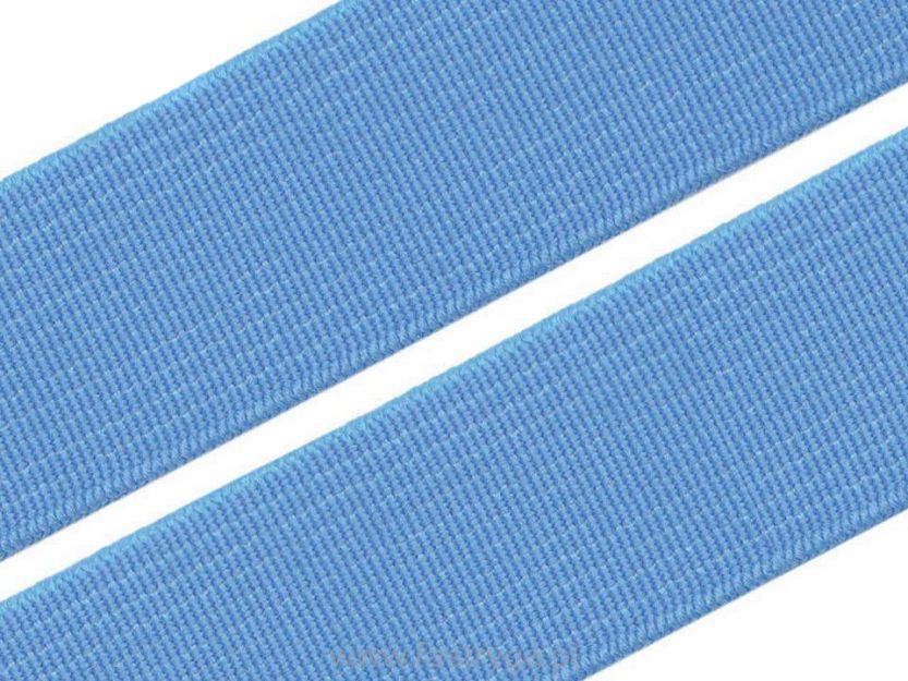 Guma płaska 20 mm  niebieska