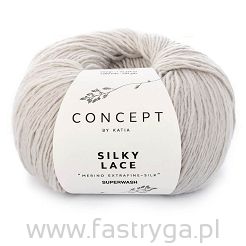 Włóczka Silky Lace kolor 173 jasny popiel