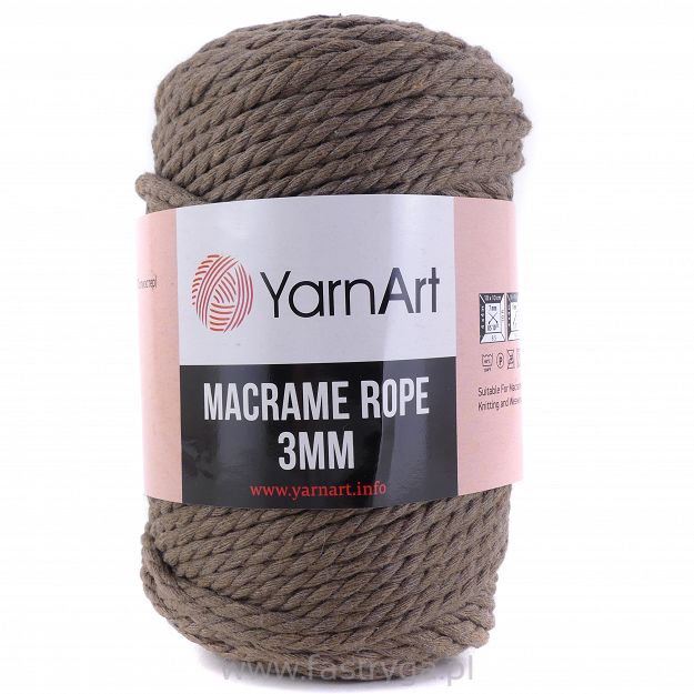 Macrame Rope 3 mm.  788 beż len