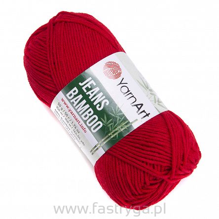 Czerwona włóczka Jeans Bamboo 144 Yarn Art