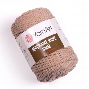 Macrame Rope 3 mm.  768 beż