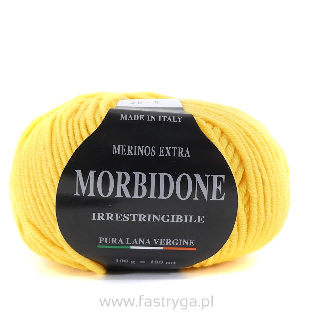 Włóczka  Morbidone   20 żółty słoneczny