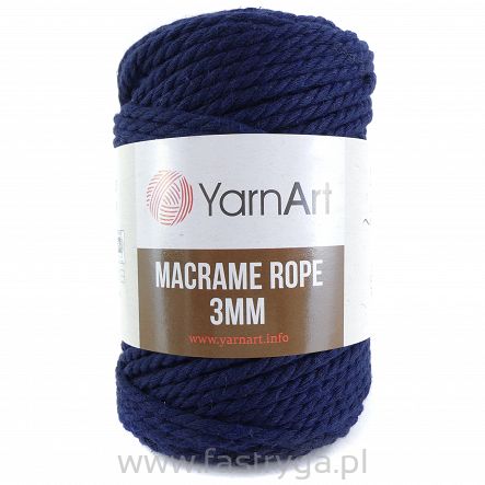 Macrame Rope 3 mm.  784 granat