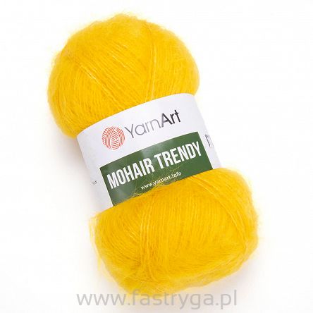 YarnArt Mohair Trendy 136 - żółty