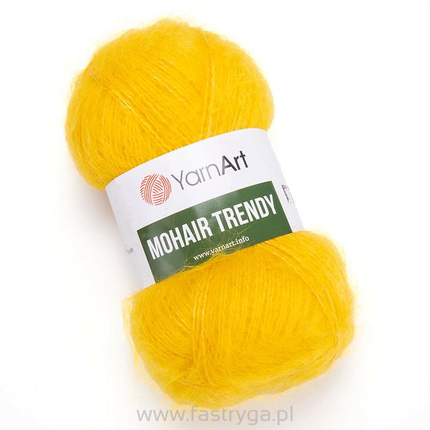 YarnArt Mohair Trendy 136 - żółto-miodowy