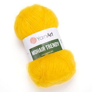 YarnArt Mohair Trendy 136 - żółto-miodowy