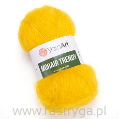 YarnArt Mohair Trendy 136 - żółto-miodowy