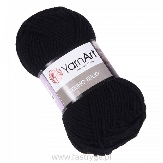 Włóczka YarnArt Merino Bulky 585 - czarny