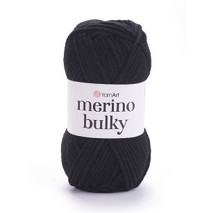 Włóczka YarnArt Merino Bulky 585 - czarny