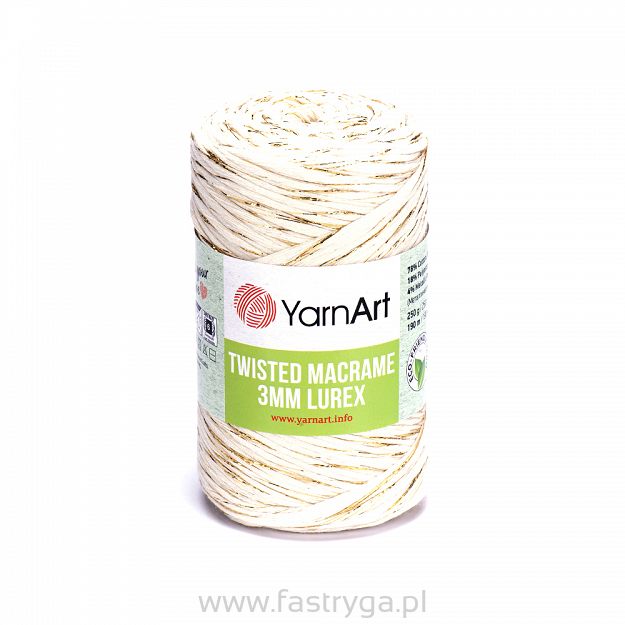 Twisted Macrame 3 mm  Lurex  752