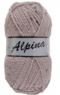 Włóczka Lammy Alpina 6 kolor 475 róż pudrowy tweed wełna z akrylem
