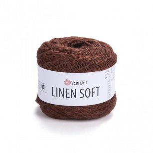 Włóczka Yarnart Linen Soft 7309 brąz