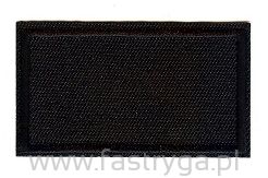 Naszywka termoprzylepna czarny prostokąt