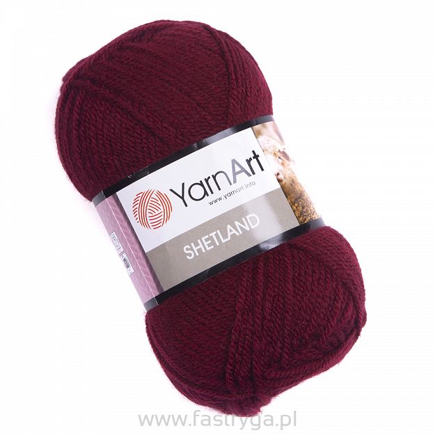 Włóczka Shetland kolor 523 bordo
