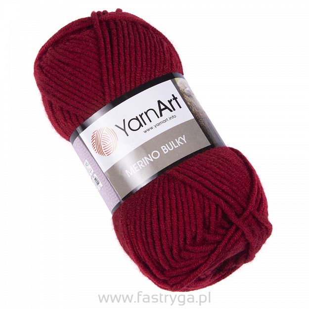 Włóczka YarnArt Merino Bulky 3024 - bordowy