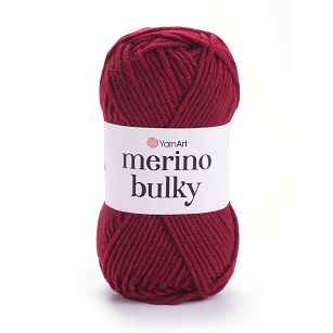 Włóczka YarnArt Merino Bulky 3024 - bordowy