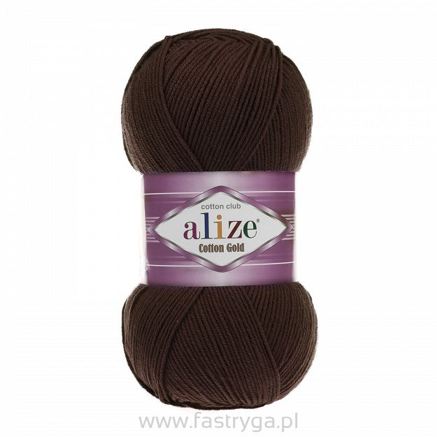 Włóczka Alize Cotton Gold  26 ciemnobrązowy