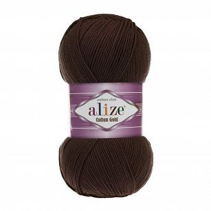 Włóczka Alize Cotton Gold  26 ciemnobrązowy