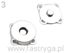 Zatrzaski magnetyczne srebrne