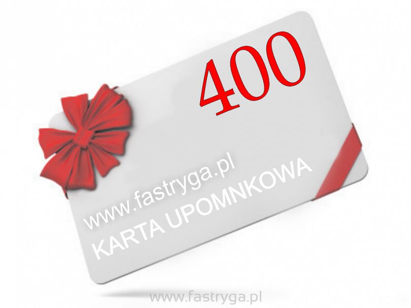 Karta upominkowa o wartości 400 zł.