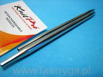 KnitPro Nova Metal - metalowe druty do żyłki numer 15 - 2