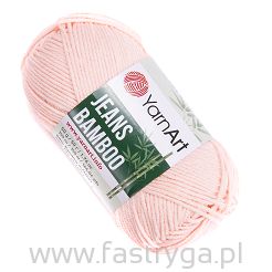 Łososiowa włóczka Jeans Bamboo 111 Yarn Art