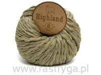 Włóczka Highland 8 kolor 074 zielony 50% wełny - 2