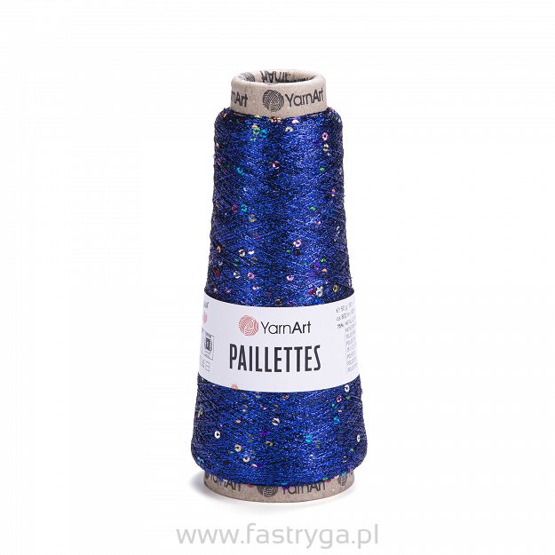 Włóczka z cekinami Paillettes 8008 chabrowy