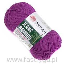 wrzosowa włóczka Jeans Bamboo 117 Yarn Art