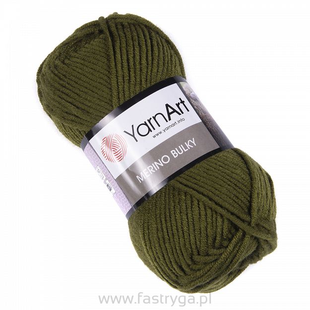 Włóczka YarnArt Merino Bulky   530 - oliwka