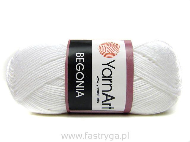 Włóczka 100% bawełny Begonia kolor 003 przybrudzona biel