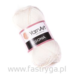 Włóczka 100% bawełny Begonia kolor 6282 ecru