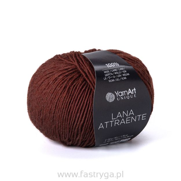 włóczka Lana Attraente kolor 6607 brąz