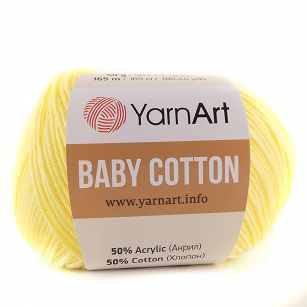 Włóczka Baby Cotton 431 pastelowy żółty