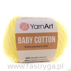Włóczka Baby Cotton 431 pastelowy żółty