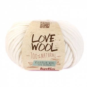 Love Wool kolor 100 krem/ naturalny