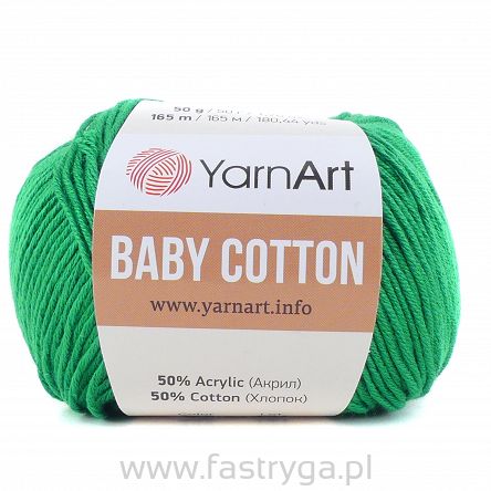 Włóczka Baby Cotton 442 zielony