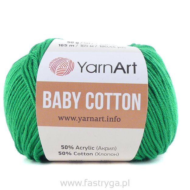 Włóczka Baby Cotton 442 zielony