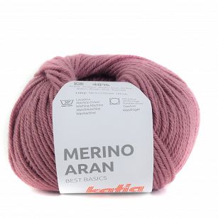 Merino Aran  54 ciemny róż