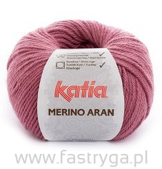 Merino Aran  54 ciemny róż